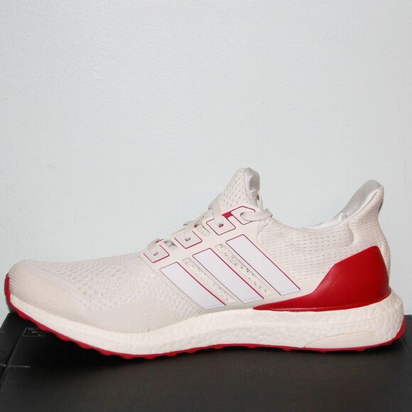 Adidas UltraBoost 1.0 Running Shoes Mens 9.5 11.5 Chalk White Scarlet Red main image 4